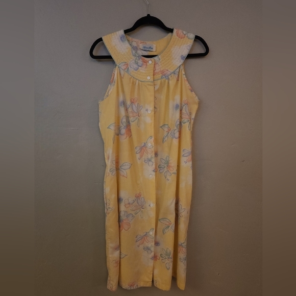 Vintage Yellow Floral Dress By Lara Dee - Picture 11 of 13